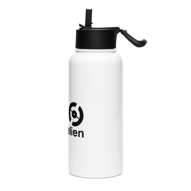 Stainless Steel Water Bottle with a Straw Lid - Image 3