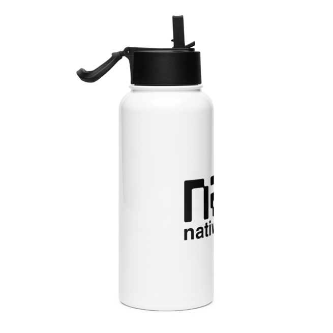 Stainless Steel Water Bottle with a Straw Lid - Image 4